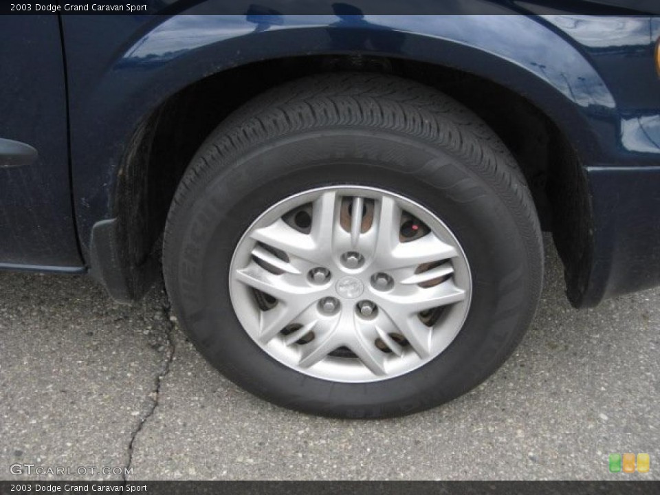 2003 Dodge Grand Caravan Sport Wheel and Tire Photo #49729668