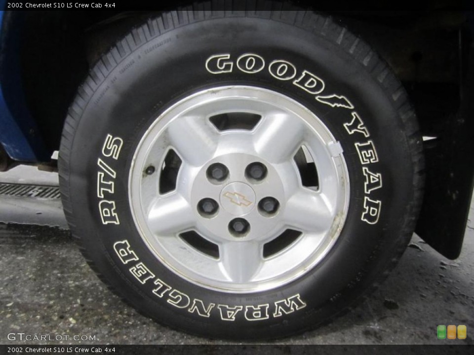 2002 Chevrolet S10 LS Crew Cab 4x4 Wheel and Tire Photo #49737049