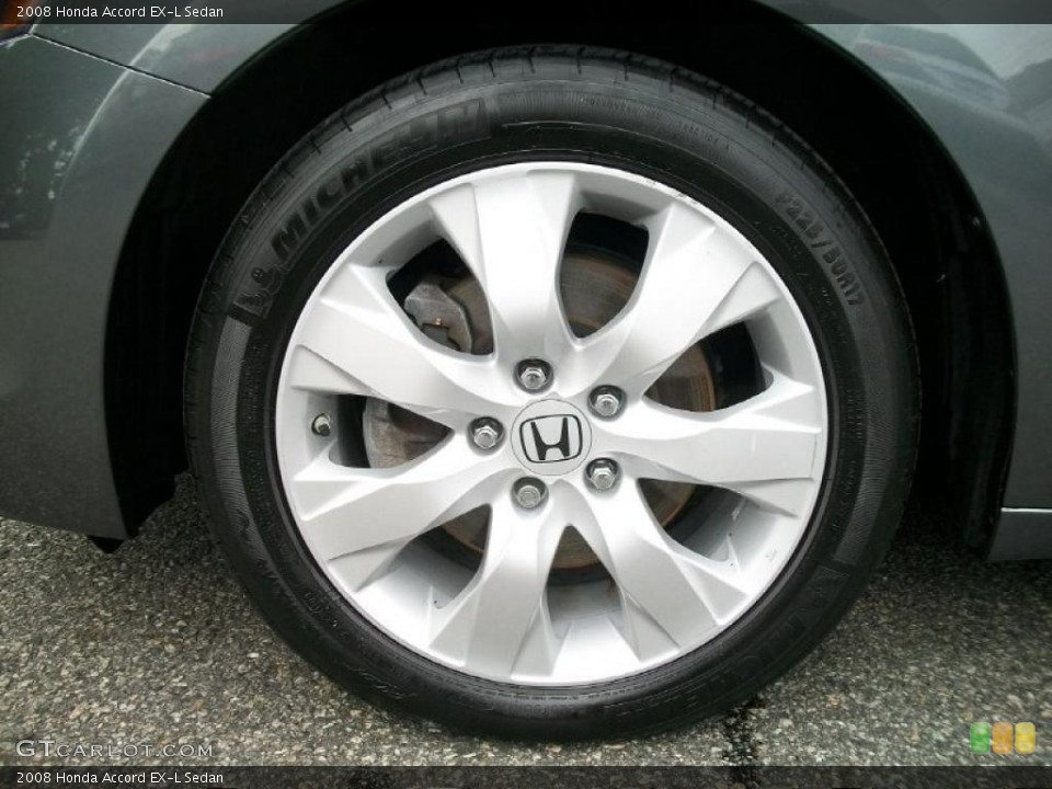 2008 Honda Accord EX-L Sedan Wheel and Tire Photo #49740139