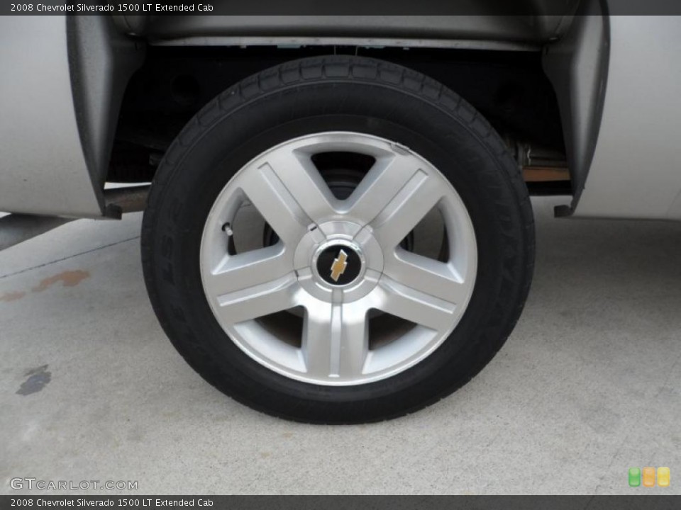 2008 Chevrolet Silverado 1500 LT Extended Cab Wheel and Tire Photo #49746808
