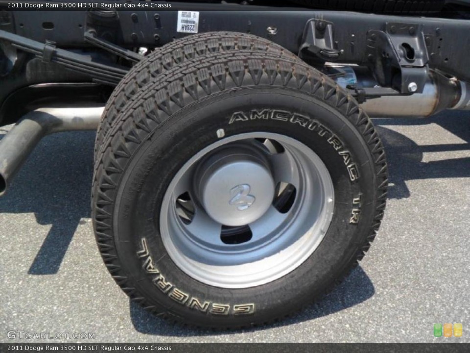 2011 Dodge Ram 3500 HD SLT Regular Cab 4x4 Chassis Wheel and Tire Photo #49753342