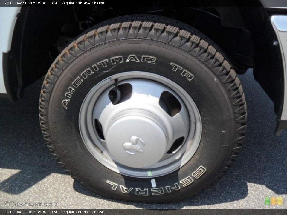 2011 Dodge Ram 3500 HD SLT Regular Cab 4x4 Chassis Wheel and Tire Photo #49753429