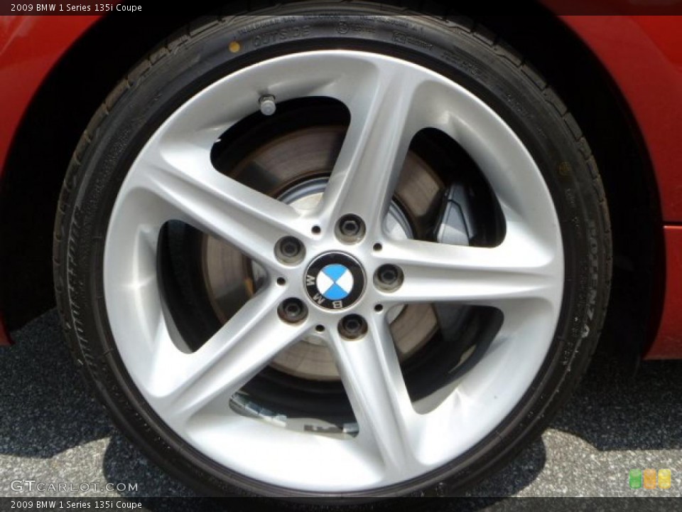 2009 BMW 1 Series 135i Coupe Wheel and Tire Photo #49754269