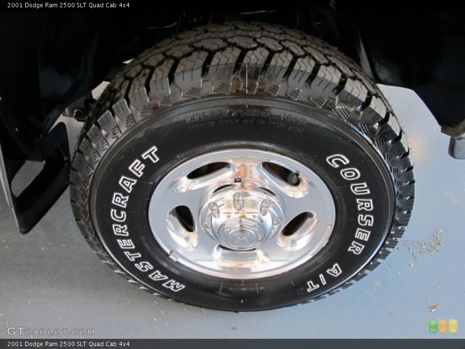 2001 Dodge Ram 2500 SLT Quad Cab 4x4 Wheel and Tire Photo #49755397