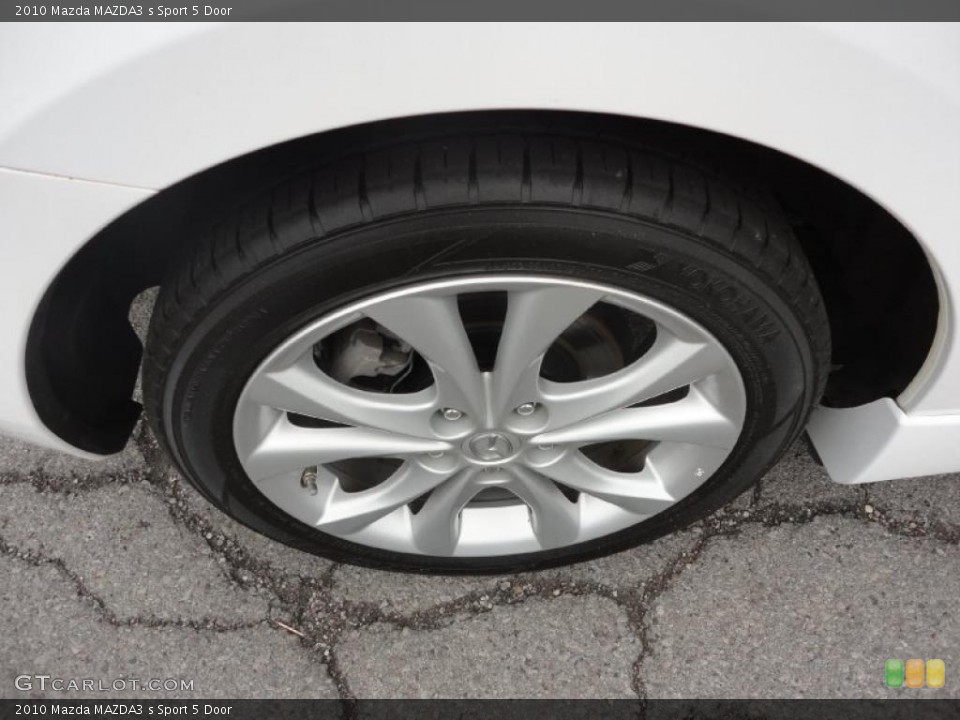 2010 Mazda MAZDA3 s Sport 5 Door Wheel and Tire Photo #49762063