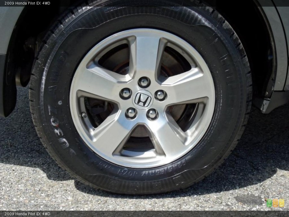 2009 Honda Pilot EX 4WD Wheel and Tire Photo #49773490