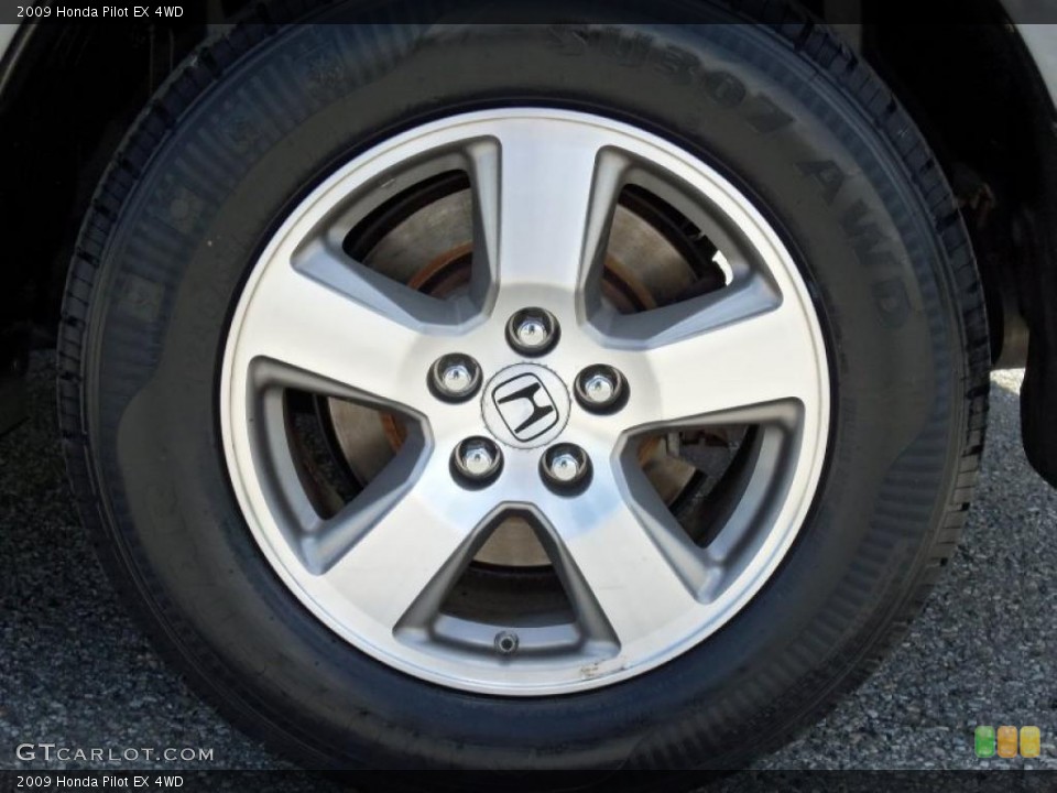 2009 Honda Pilot EX 4WD Wheel and Tire Photo #49773520