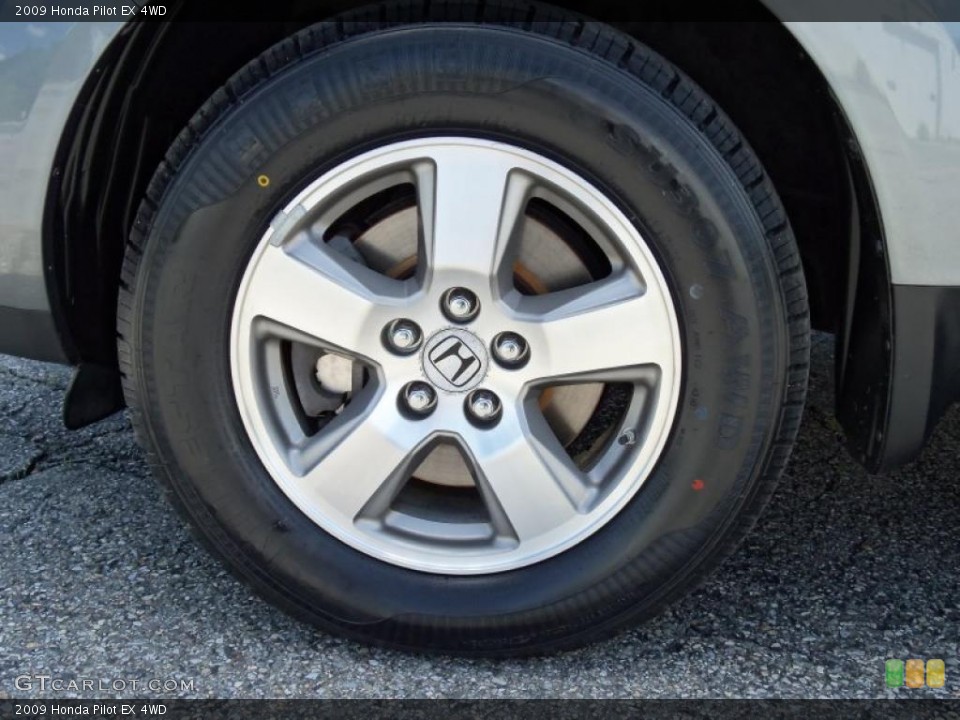 2009 Honda Pilot EX 4WD Wheel and Tire Photo #49773535