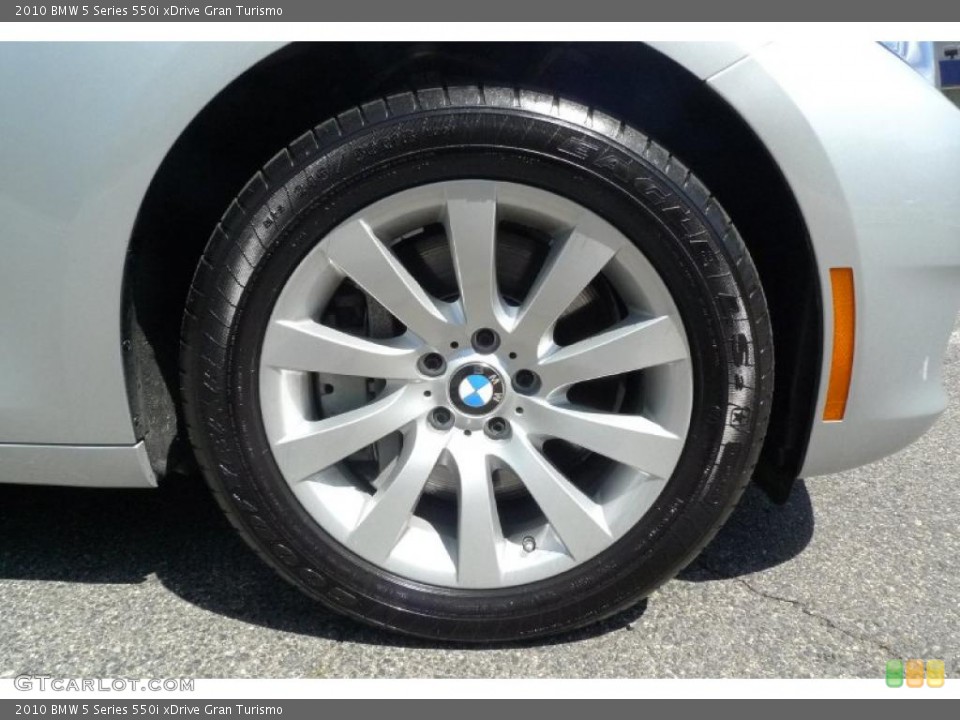 2010 BMW 5 Series 550i xDrive Gran Turismo Wheel and Tire Photo #49779428