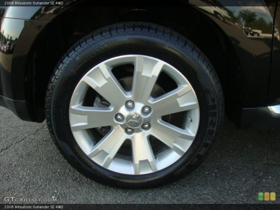 2008 Mitsubishi Outlander SE 4WD Wheel and Tire Photo #49787492