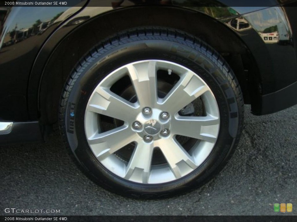 2008 Mitsubishi Outlander SE 4WD Wheel and Tire Photo #49787498