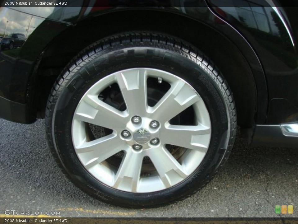 2008 Mitsubishi Outlander SE 4WD Wheel and Tire Photo #49787504