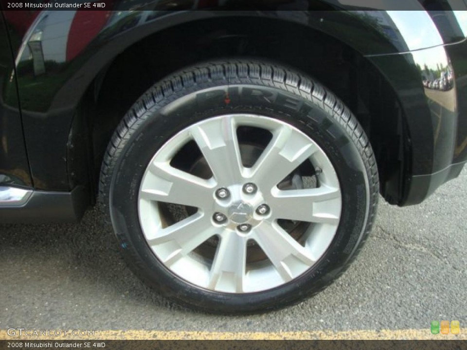 2008 Mitsubishi Outlander SE 4WD Wheel and Tire Photo #49787513