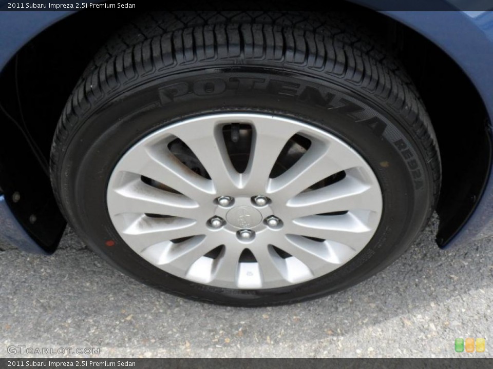 2011 Subaru Impreza 2.5i Premium Sedan Wheel and Tire Photo #49790525