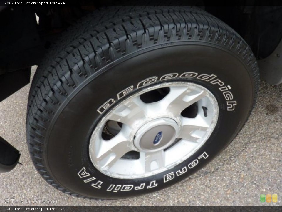 2002 Ford Explorer Sport Trac 4x4 Wheel and Tire Photo #49792382