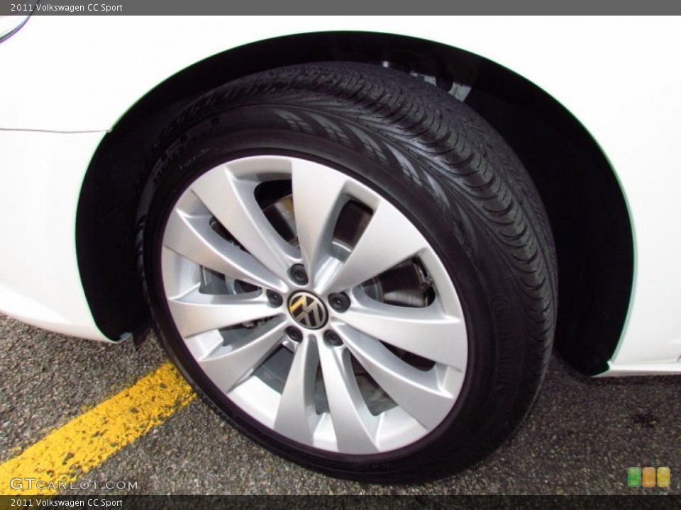 2011 Volkswagen CC Sport Wheel and Tire Photo #49797209