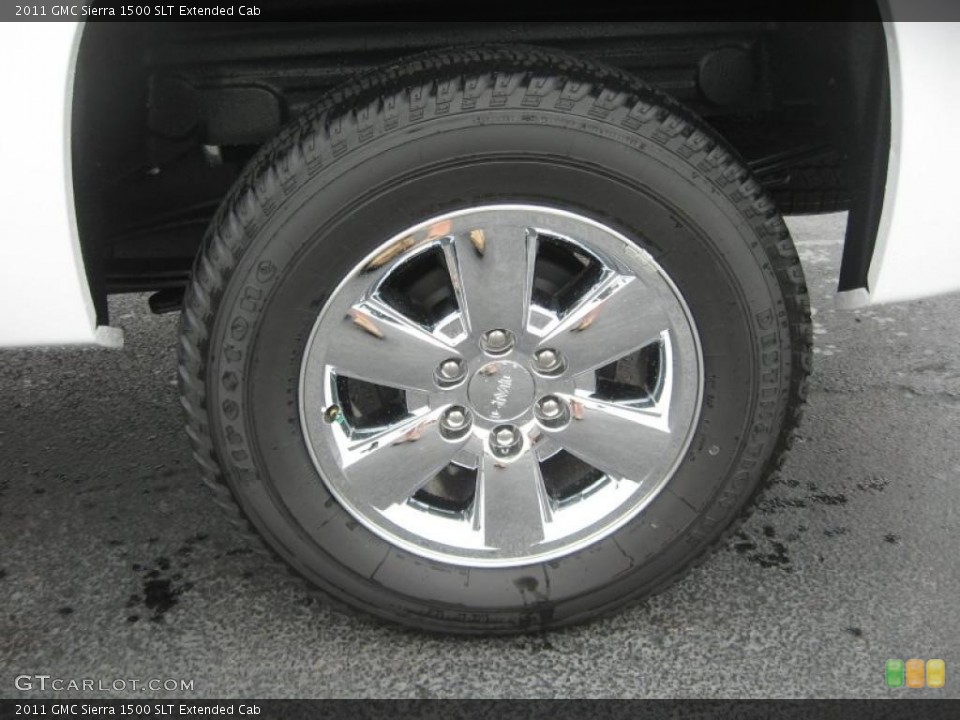2011 GMC Sierra 1500 SLT Extended Cab Wheel and Tire Photo #49800984
