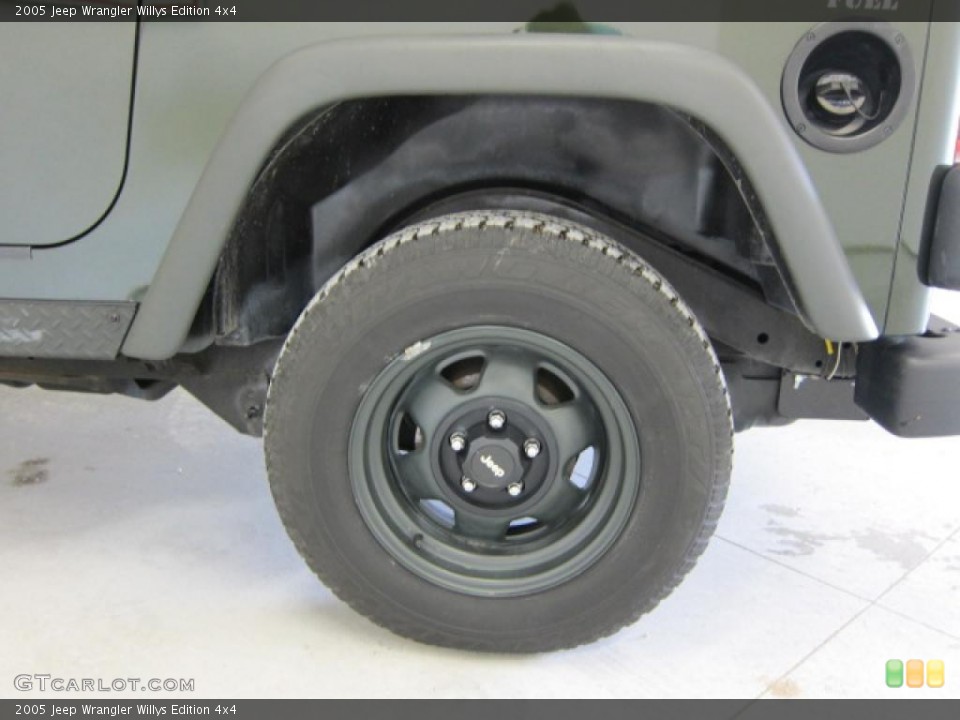 2005 Jeep Wrangler Willys Edition 4x4 Wheel and Tire Photo #49803774