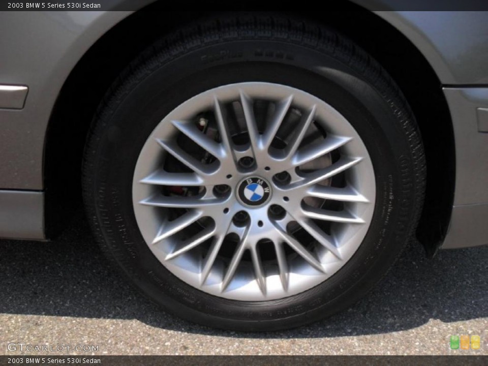 2003 BMW 5 Series 530i Sedan Wheel and Tire Photo #49805790