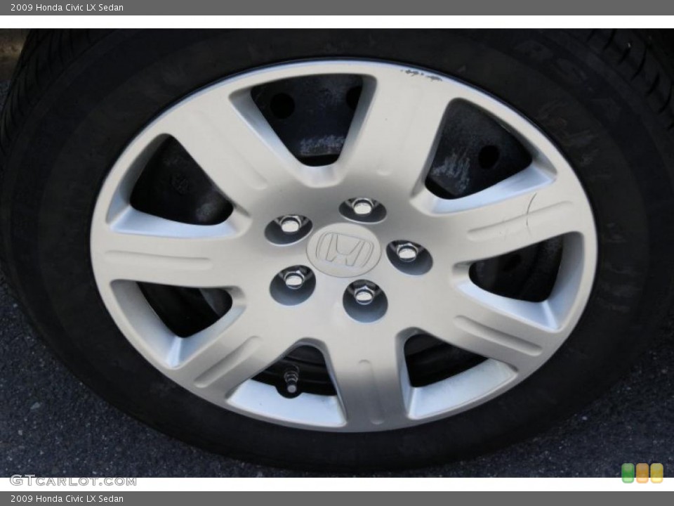 2009 Honda Civic LX Sedan Wheel and Tire Photo #49807968