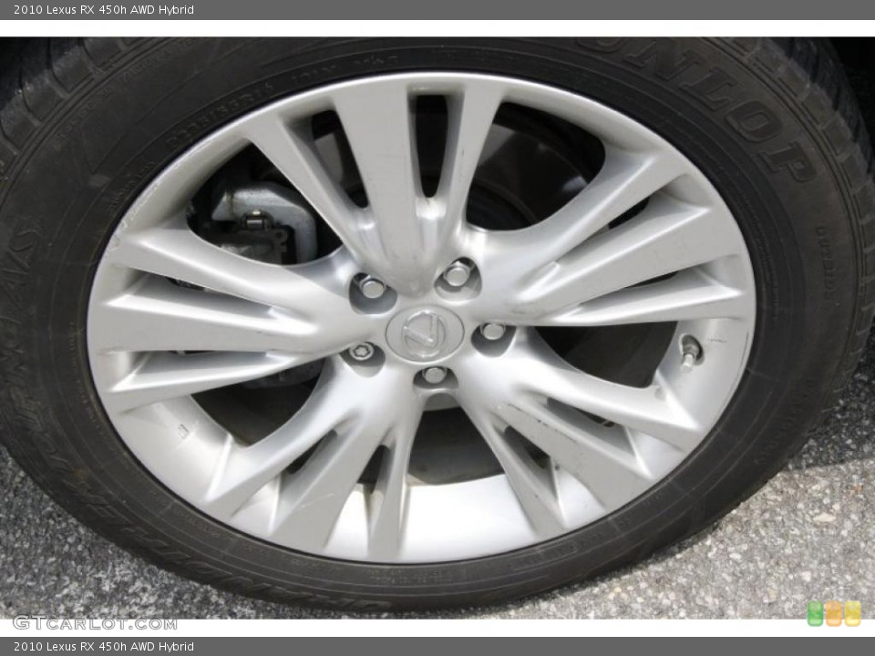 2010 Lexus RX 450h AWD Hybrid Wheel and Tire Photo #49808319