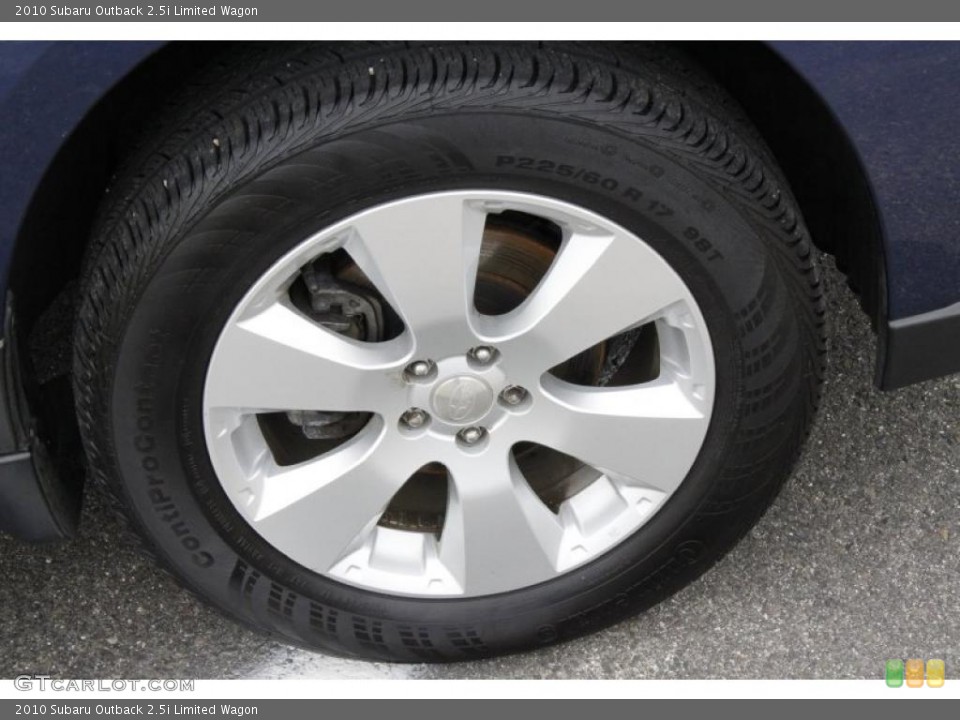 2010 Subaru Outback 2.5i Limited Wagon Wheel and Tire Photo #49810689