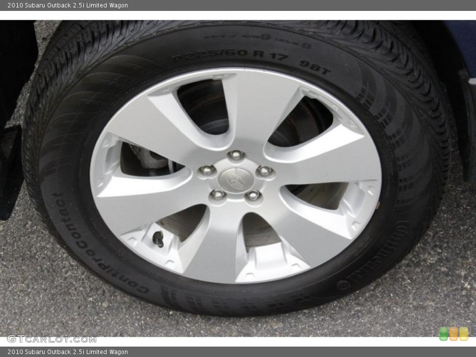 2010 Subaru Outback 2.5i Limited Wagon Wheel and Tire Photo #49810704