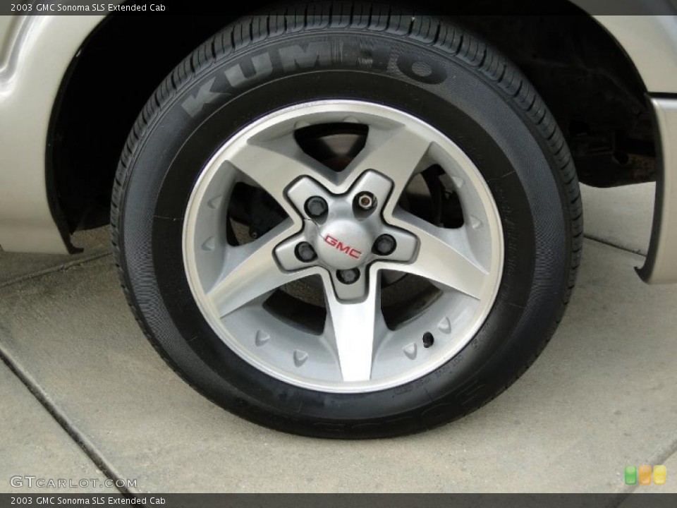 2003 GMC Sonoma SLS Extended Cab Wheel and Tire Photo #49814193