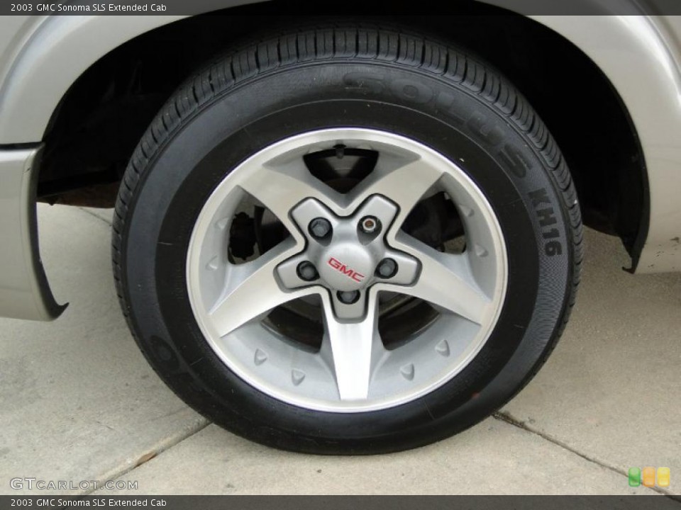 2003 GMC Sonoma SLS Extended Cab Wheel and Tire Photo #49814208