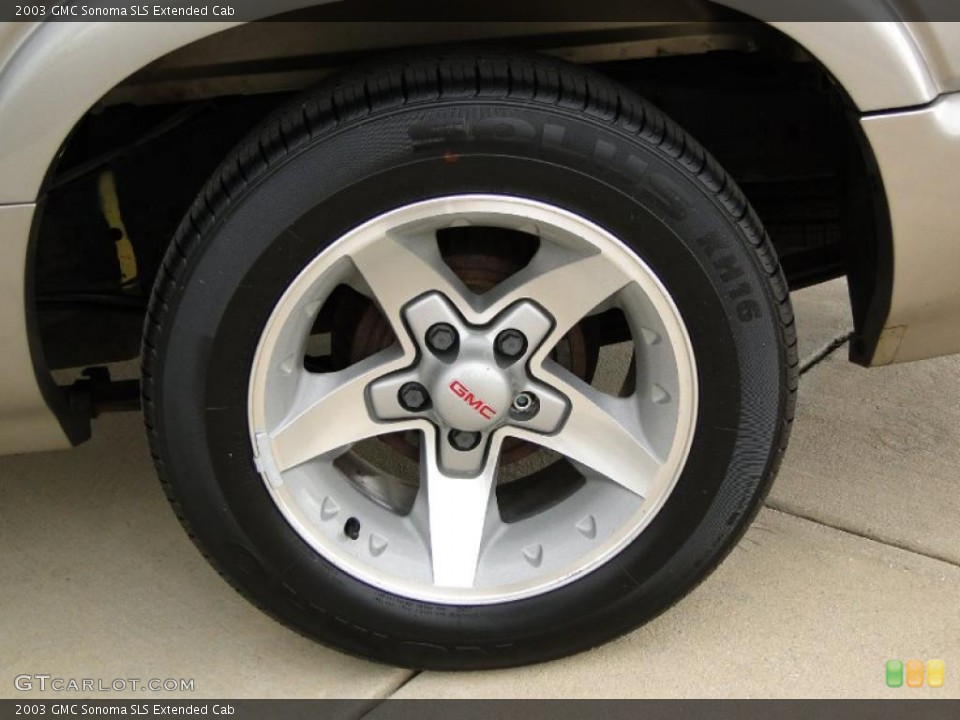 2003 GMC Sonoma SLS Extended Cab Wheel and Tire Photo #49814220
