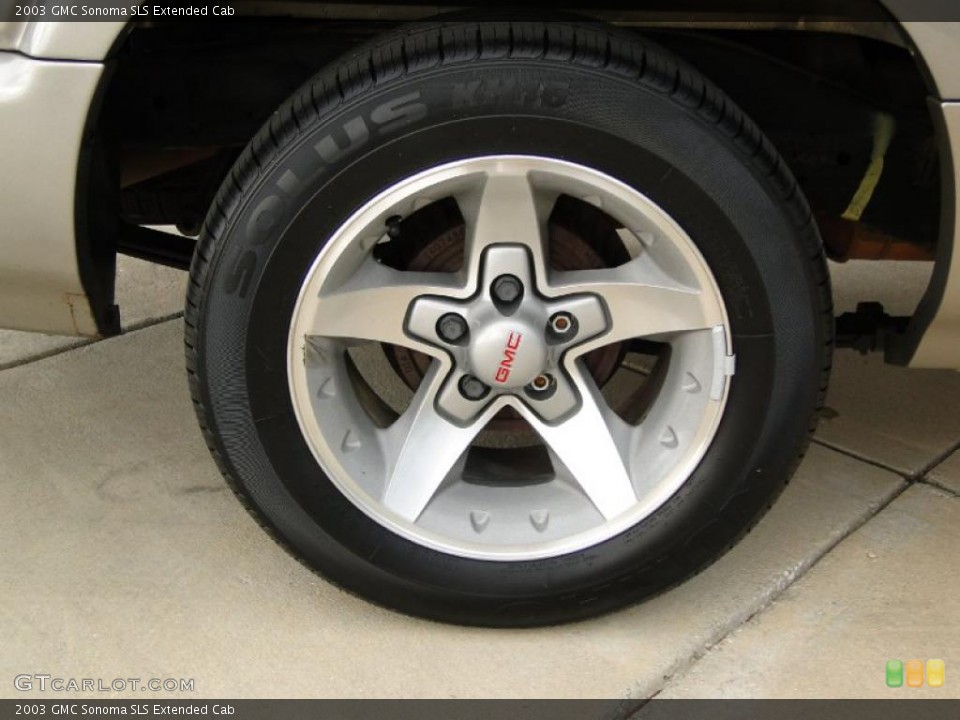 2003 GMC Sonoma SLS Extended Cab Wheel and Tire Photo #49814235