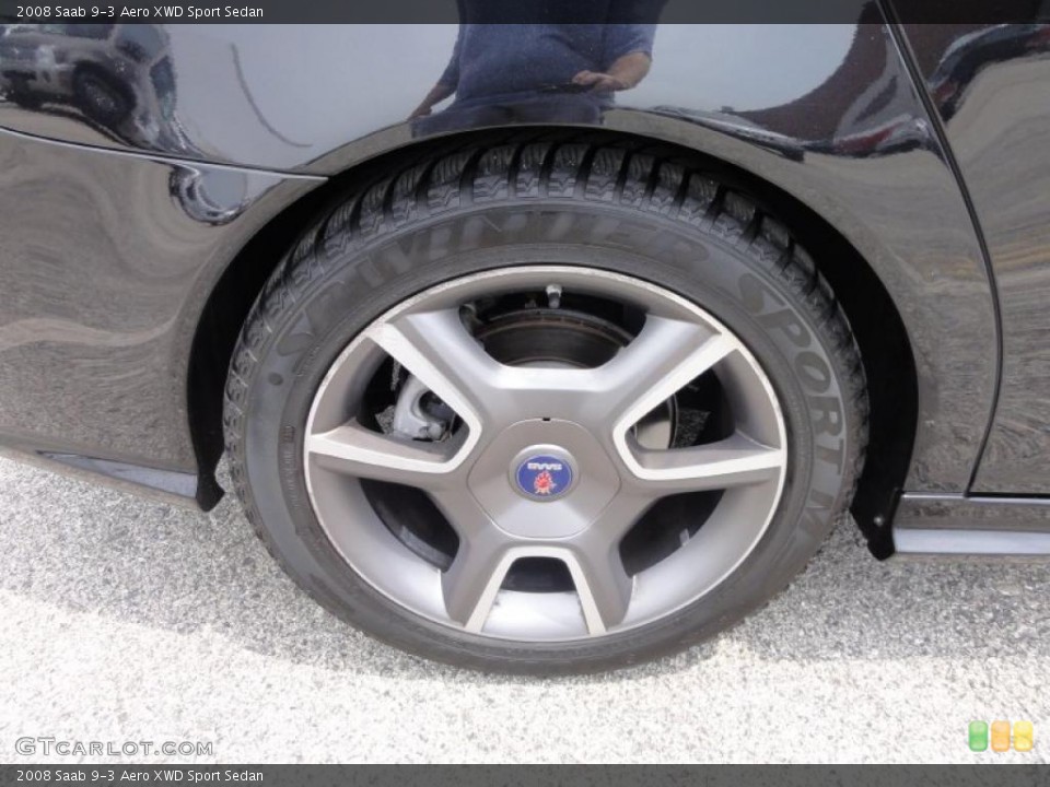2008 Saab 9-3 Aero XWD Sport Sedan Wheel and Tire Photo #49828821