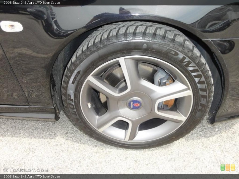 2008 Saab 9-3 Aero XWD Sport Sedan Wheel and Tire Photo #49828837