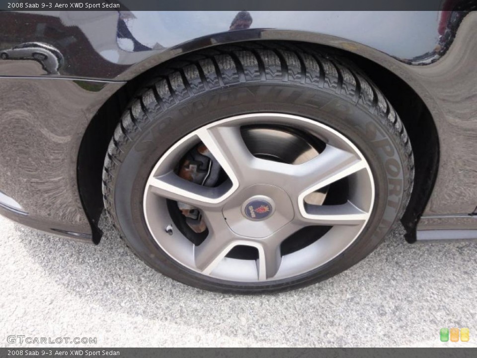 2008 Saab 9-3 Aero XWD Sport Sedan Wheel and Tire Photo #49828932