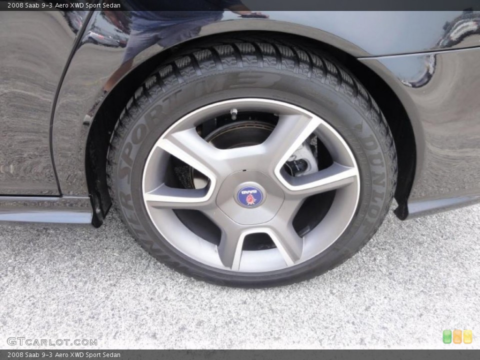 2008 Saab 9-3 Aero XWD Sport Sedan Wheel and Tire Photo #49828947