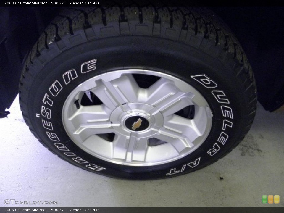 2008 Chevrolet Silverado 1500 Z71 Extended Cab 4x4 Wheel and Tire Photo #49835853