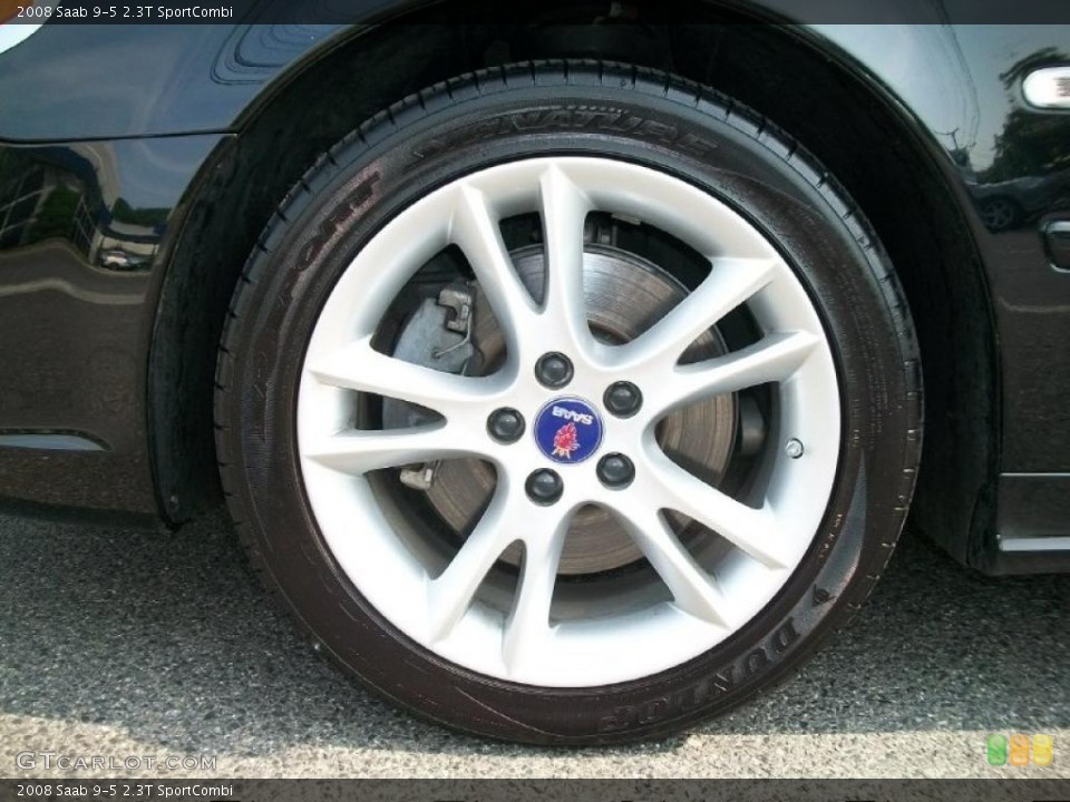 2008 Saab 9-5 2.3T SportCombi Wheel and Tire Photo #49846960