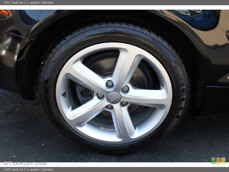 2007 Audi A4 3.2 quattro Cabriolet Wheel and Tire Photo #49858856