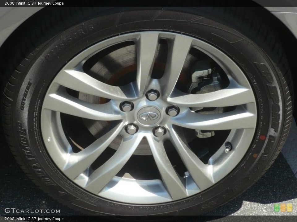 2008 Infiniti G 37 Journey Coupe Wheel and Tire Photo #49862000