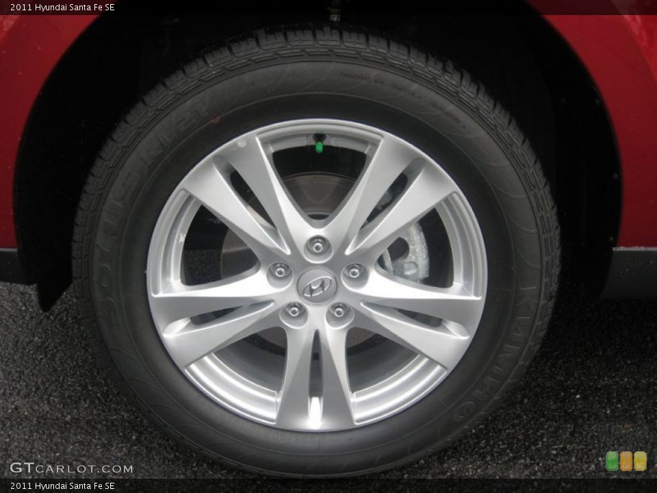 2011 Hyundai Santa Fe SE Wheel and Tire Photo #49871933