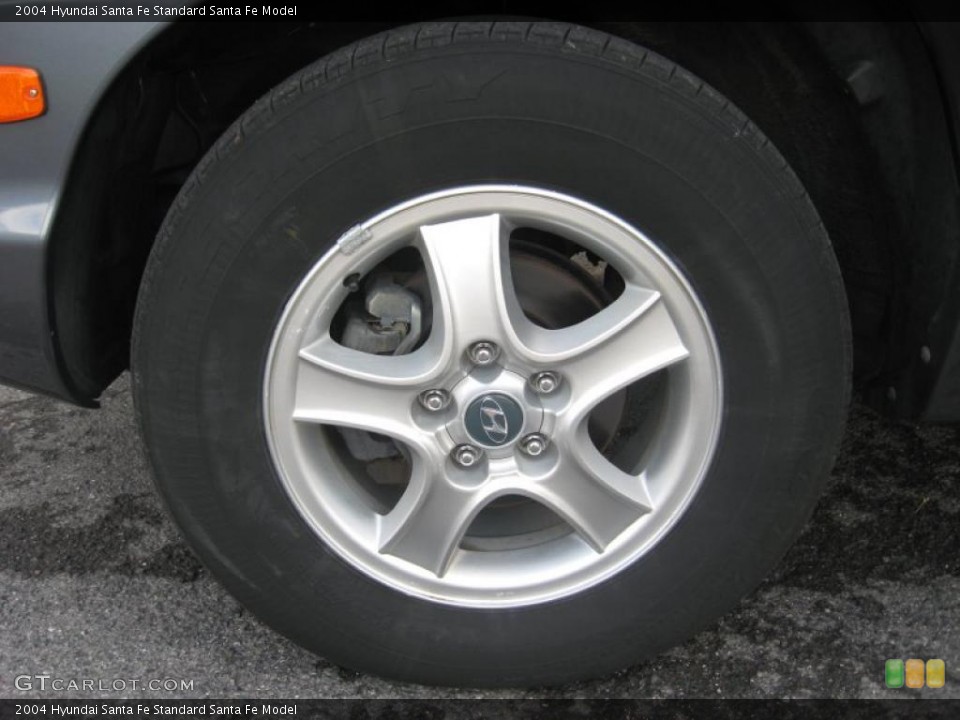 2004 Hyundai Santa Fe  Wheel and Tire Photo #49873625