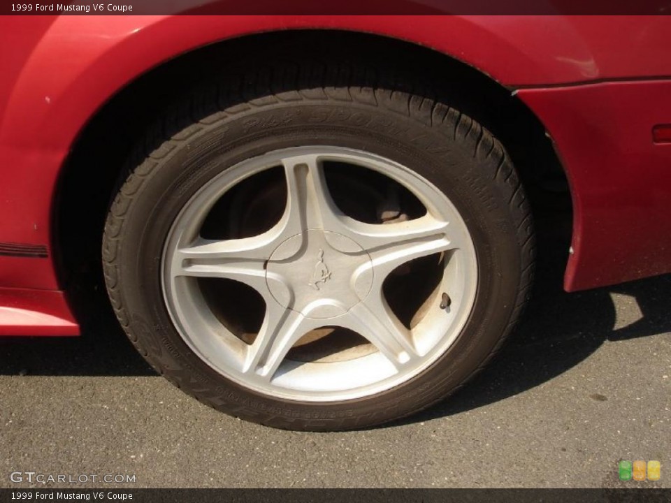 1999 Ford Mustang V6 Coupe Wheel and Tire Photo #49874603