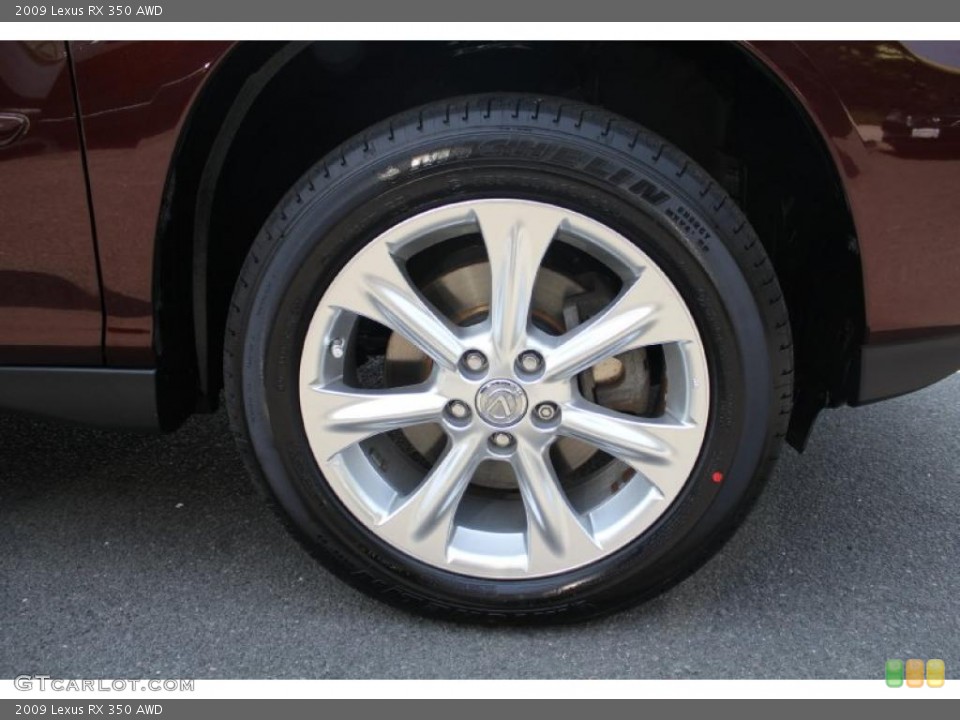 2009 Lexus RX 350 AWD Wheel and Tire Photo #49889684