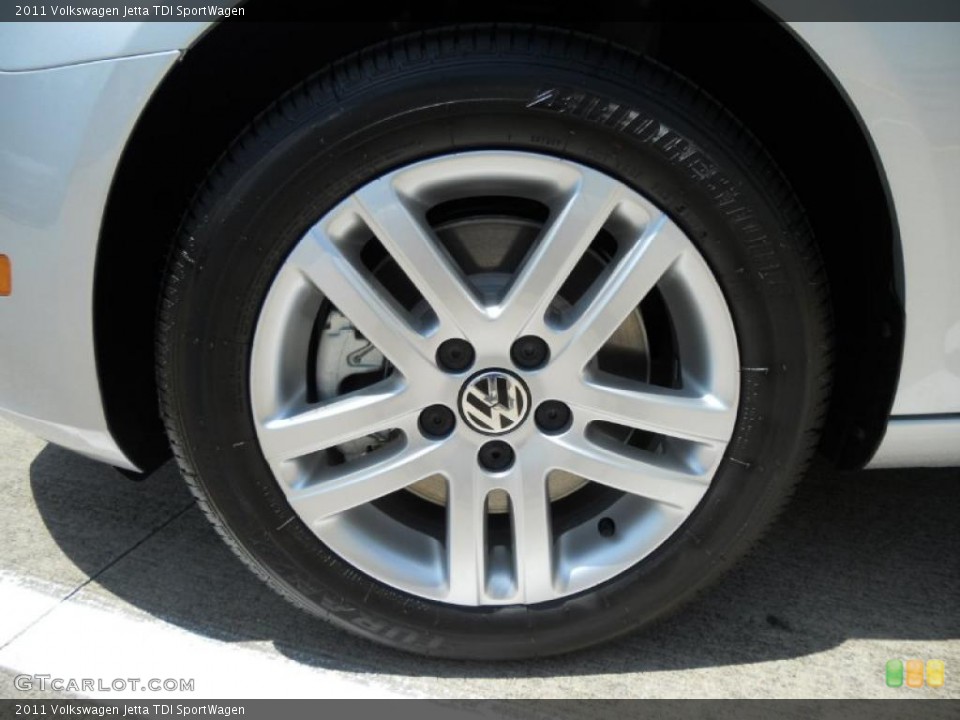 2011 Volkswagen Jetta TDI SportWagen Wheel and Tire Photo #49891175