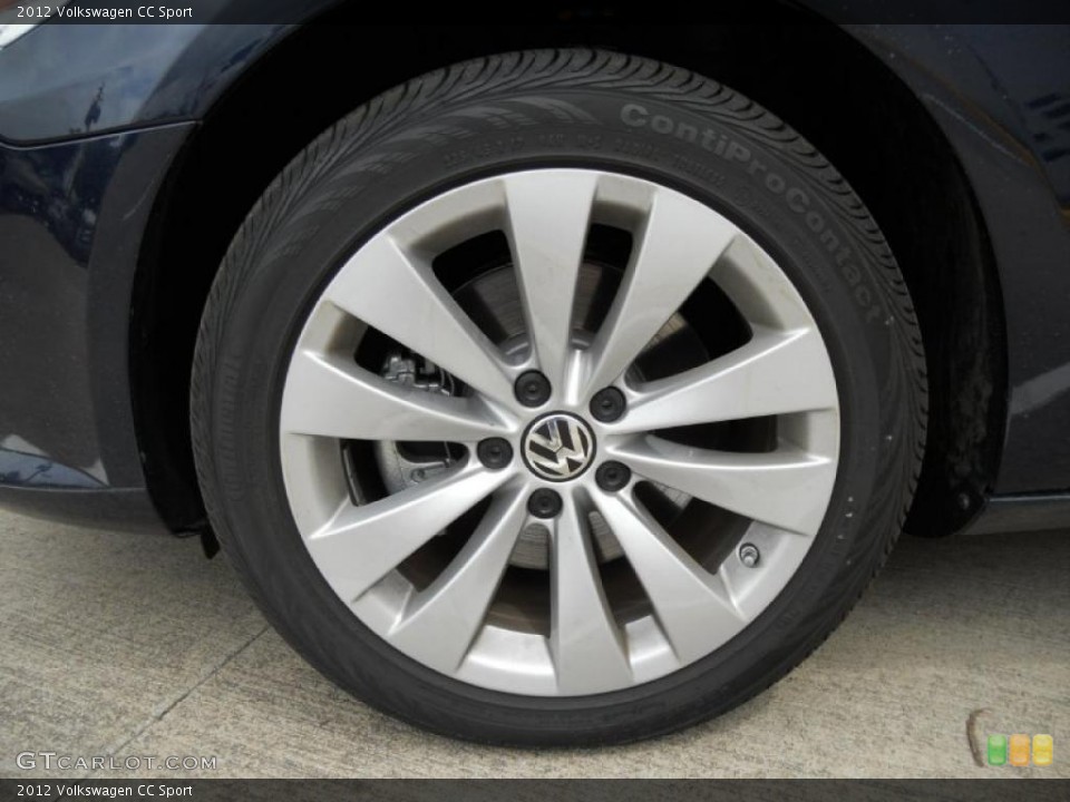 2012 Volkswagen CC Sport Wheel and Tire Photo #49891505