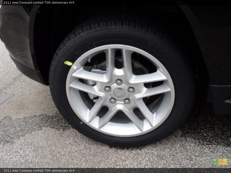 2011 Jeep Compass Limited 70th Anniversary 4x4 Wheel and Tire Photo #49897019