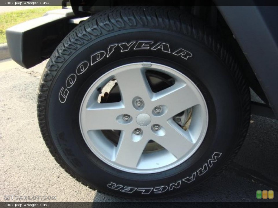 2007 Jeep Wrangler X 4x4 Wheel and Tire Photo #49899113