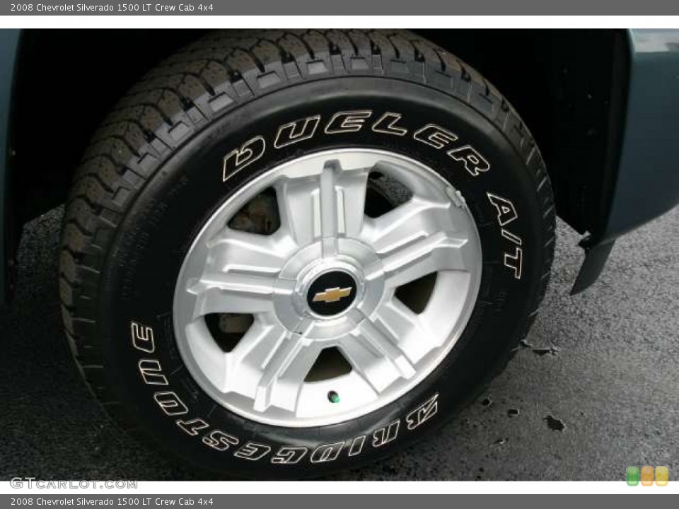 2008 Chevrolet Silverado 1500 LT Crew Cab 4x4 Wheel and Tire Photo #49905681