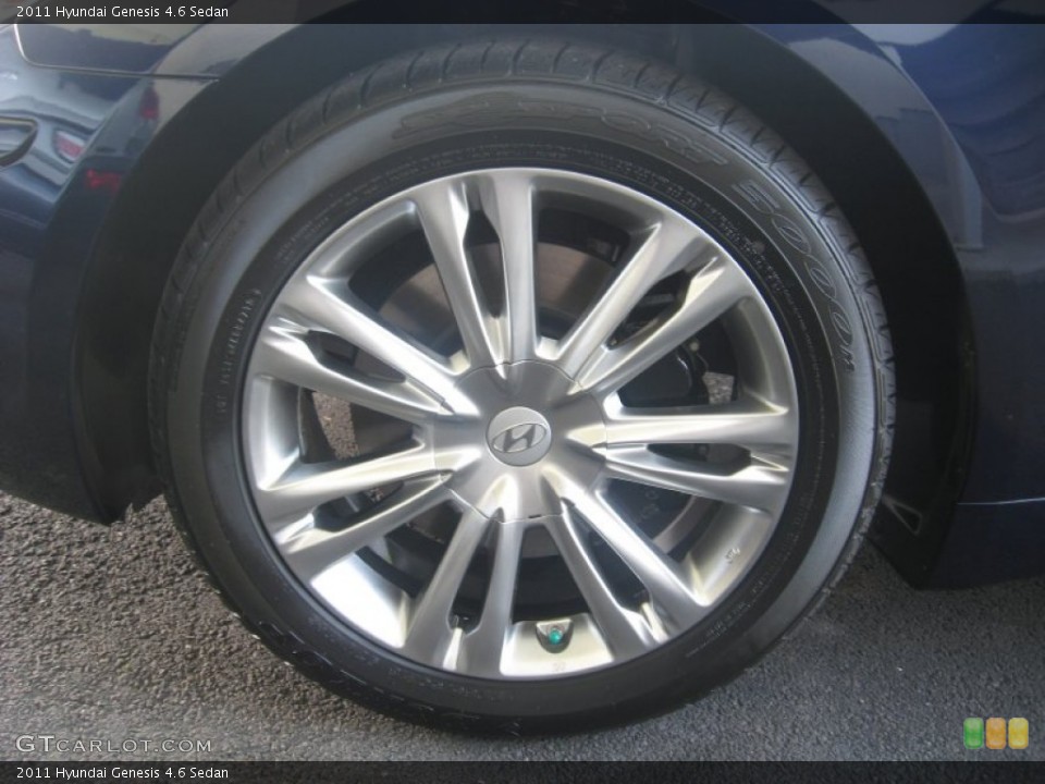 2011 Hyundai Genesis 4.6 Sedan Wheel and Tire Photo #49909242