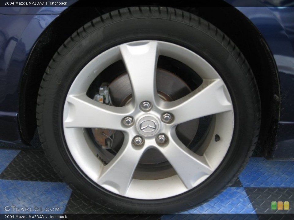 2004 Mazda MAZDA3 s Hatchback Wheel and Tire Photo #49909431